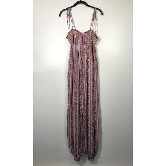 Intimately Free People Rule The World Jumpsuit Pink Purple Small Boho Oversized - Picture 3 of 13
